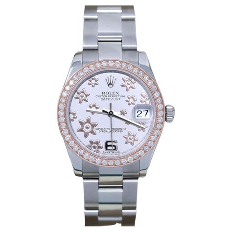 rolex quadrante rosa con fiori sul quadrante|Rolex Lady.